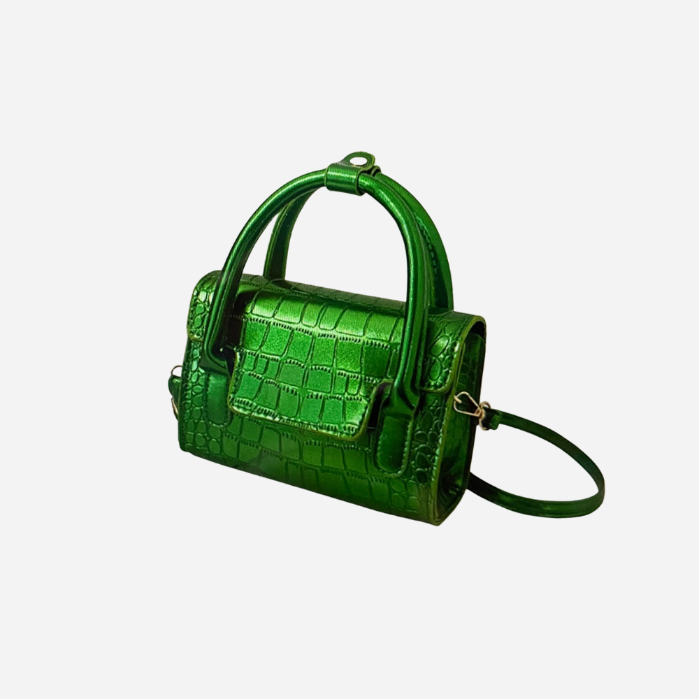 Klasss Fashion Solid Color Embossed Messenger Bag