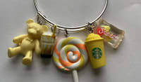 charm bangle: yellow