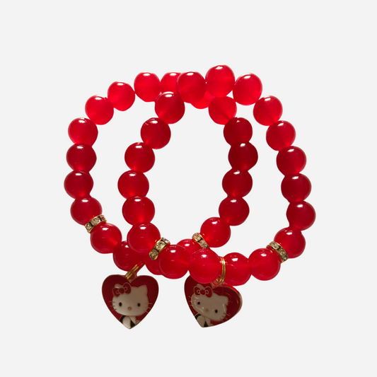 Red Cherry heart (1piece)