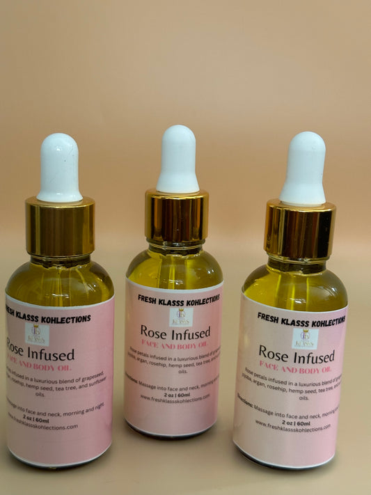 Face Oil: Rose Infused (Face/body)