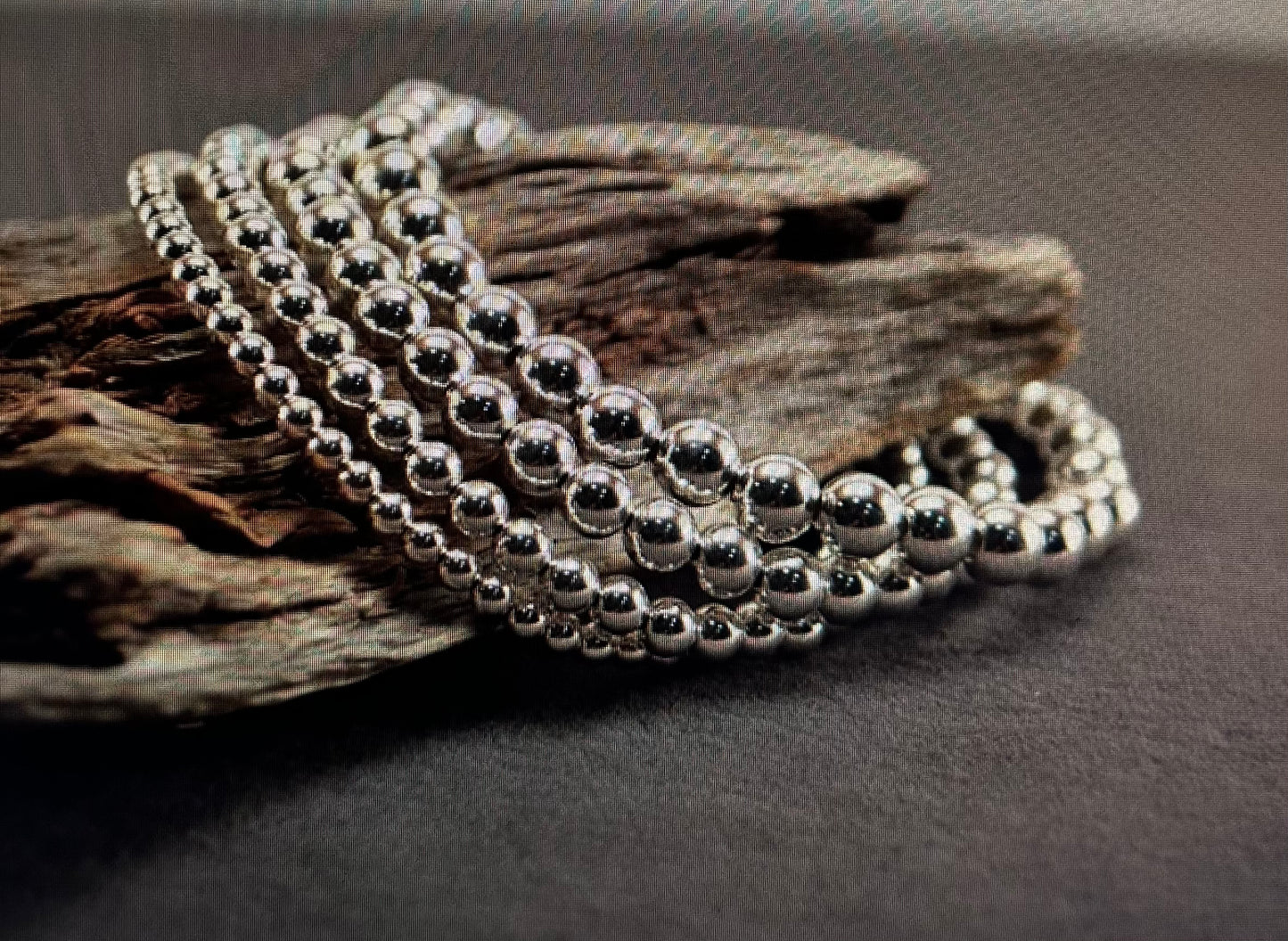 Silver Filled beaded bracelets (1 piece)