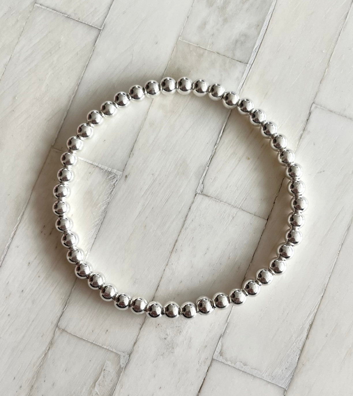Silver Filled beaded bracelets (1 piece)